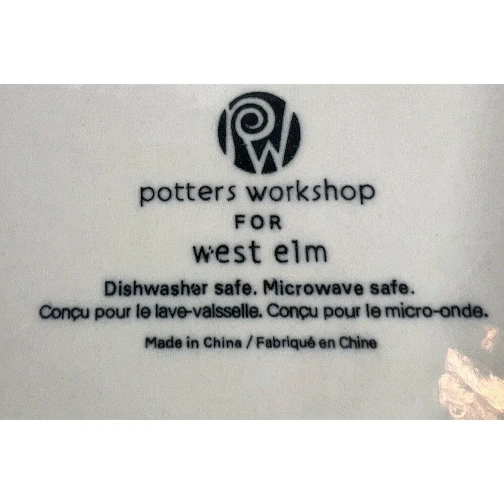 Potters Workshop for West Elm Plate Dot 9.25